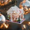 thumbnail image 1 of Fiudx Decoraciones navideñas para interiores Adornos navideños Adornos navideños Navidad 2024 Colgantes acrílicos navideños Adornos para árboles de Navidad, 1 of 5