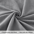 thumbnail image 3 of Viviland Plush Micro Fleece Full Bed Sheet Set - Soft Polar Fleece Velvet Sheets - Extra Warm Winter Flannel Bed Sheets With Deep Pocket - Silver Grey - Full, 3 of 5