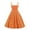 Orange womens dresses, variant on Wycnly Womens Dresses Cocktail Party Prom Plus Size Fashion Tie Spaghetti Strap Pleated Swing 1950s Dresses Summer Daisy Print V-Neck Sleeveless Formal Midi Dress Black XXL