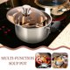 thumbnail image 5 of Olla de sopa de acero inoxidable Olla multifuncional con tapa Olla de cocina de doble asa, 5 of 5