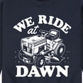 thumbnail image 3 of Instant Message - We Ride At Dawn - Men's Crew Neck Fleece Pullover, 3 of 6