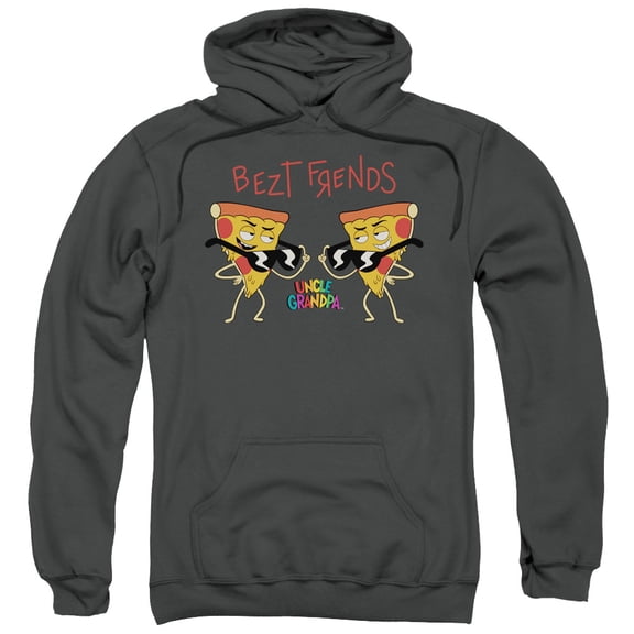 Trevco Sportswear CN447-AFTH-6 Uncle Grandpa Bezt Frends Adult Pullover Hoodie, Charcoal - 3X