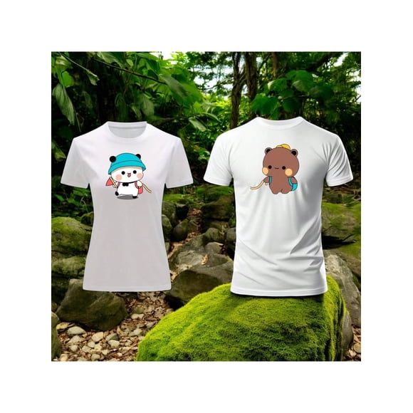 Dou De Playeras De Bubu Y Dudu Exploradores Diseños Divertidos Color Blanco Talla Mediana Marca Emil SaEs