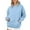 Light Blue, variant on Hoodies Oversized Sweatshirt for Women Fleece Hoodies Long Sleeve Shirts Pullover Fall Clothes With Pocket