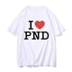 thumbnail image 1 of Camiseta con estampado gráfico "I Love", de hip hop, vintage, de gran tamaño, informal, suave y acogedora, de algodón., 1 of 7