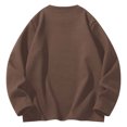 thumbnail image 4 of pstuiky camisa de manga larga para hombre, Camisas de manga larga con cuello redondo, cálidas e informales, de color liso, para hombre tops de invierno para hombre l, 4 of 4