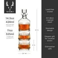 thumbnail image 4 of Viski Beau Stacking Liquor Decanter and Glasses Set, Whiskey Gifts Set of 3, 4 of 10