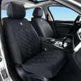 thumbnail image 2 of Fit for Toyota Avalon Limited 2011, Waterproof Faux Leather 5 Piece Full Set Easy to Clean and Install Suitable for All Seasons, Black Car Seat Covers, Protect Car Seats, 2 of 8