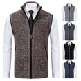 thumbnail image 4 of Suéter tipo cárdigan de otoño para hombre, suéter de cuello alto para hombre, suéter, abrigo, chaleco, chaqueta, moda de otoño, 4 of 5