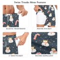 thumbnail image 5 of FORMRS Mens Swim Trunks Mesh Liner Quick Dry Casual Beach Board Shorts with Pockets, Sizes S-2XL, Playful Winter, 5 of 9