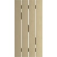 thumbnail image 5 of Ekena Millwork 23 1/2"W x 74"H Rustic Four Board Spaced Board-n-Batten Rough Cedar Faux Wood Shutters w/Z-Board (Per Pair), Primed Tan, 5 of 10