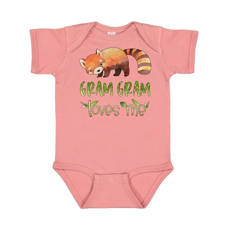 

Inktastic Gram Gram Loves Me Cute Red Panda Gift Baby Boy or Baby Girl Bodysuit