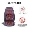 thumbnail image 5 of Massage Seat Cushion with Heat Vibration Back Massage Chair Pad with 10 Motors, Memory Foam Support, 2 Heat Levels, Remote Control, 5 of 5
