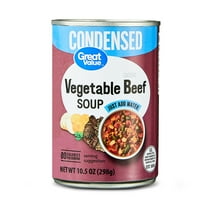 Great Value Vegetable Beef Condensed Soup, 10.5 oz