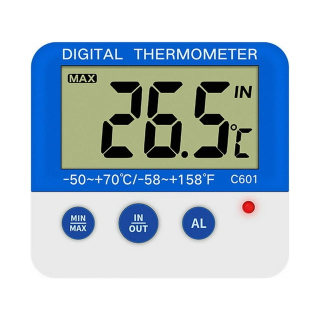Digital Fridge With Alarm And Max Min Temperature Easy To Read LCD Display Digital Refrigerator Freezer For Indoor Outdoor