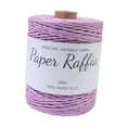 thumbnail image 2 of Abbracc Raffia Paper Ribbon Paper Rope Round Twine String 300M/328 Yards Yarn Thread Raffia Ribbon for Crocheting Bags Nesting Basket Light Violet, 2 of 9