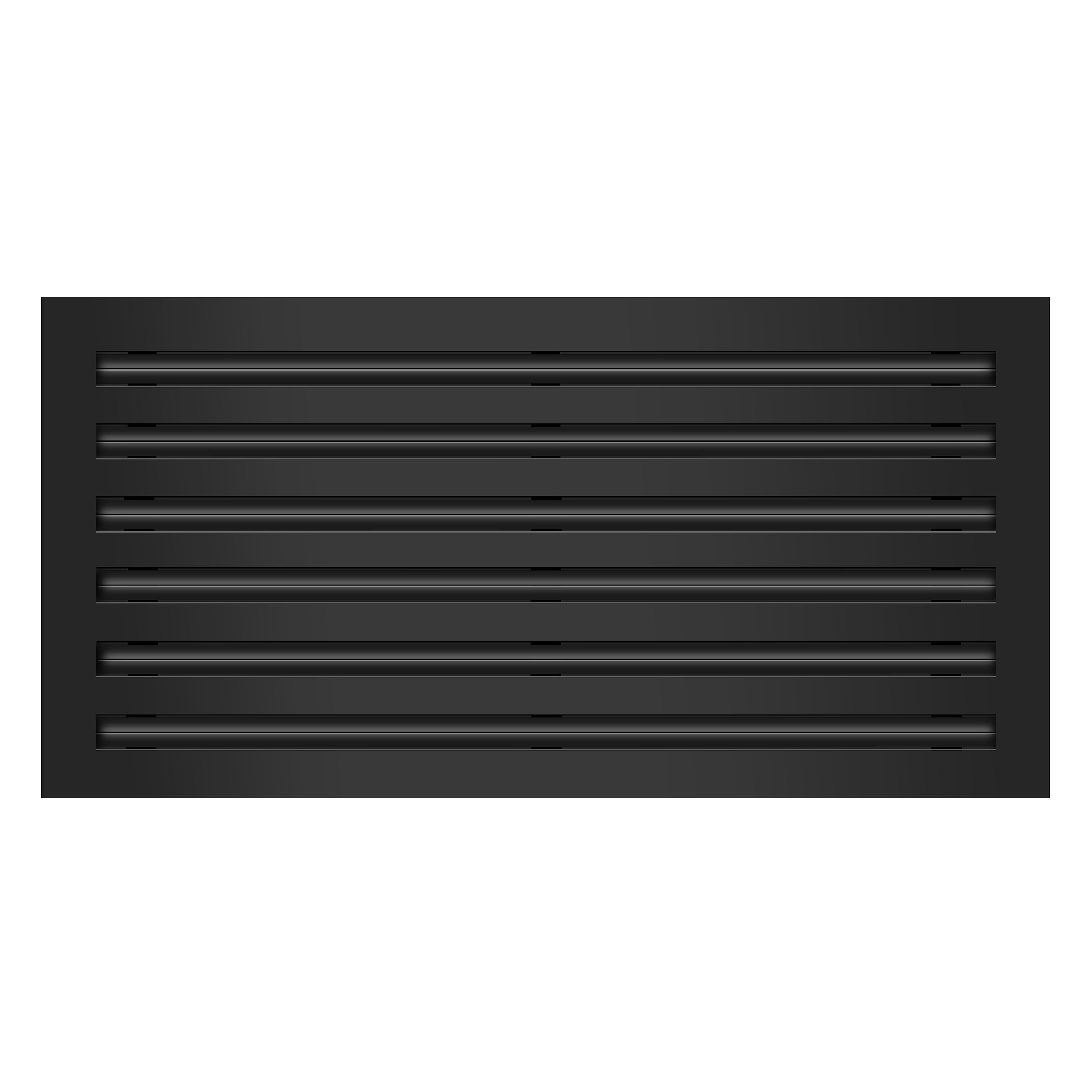 24x12 Modern AC Vent Cover Decorative Black Air Vent Standard