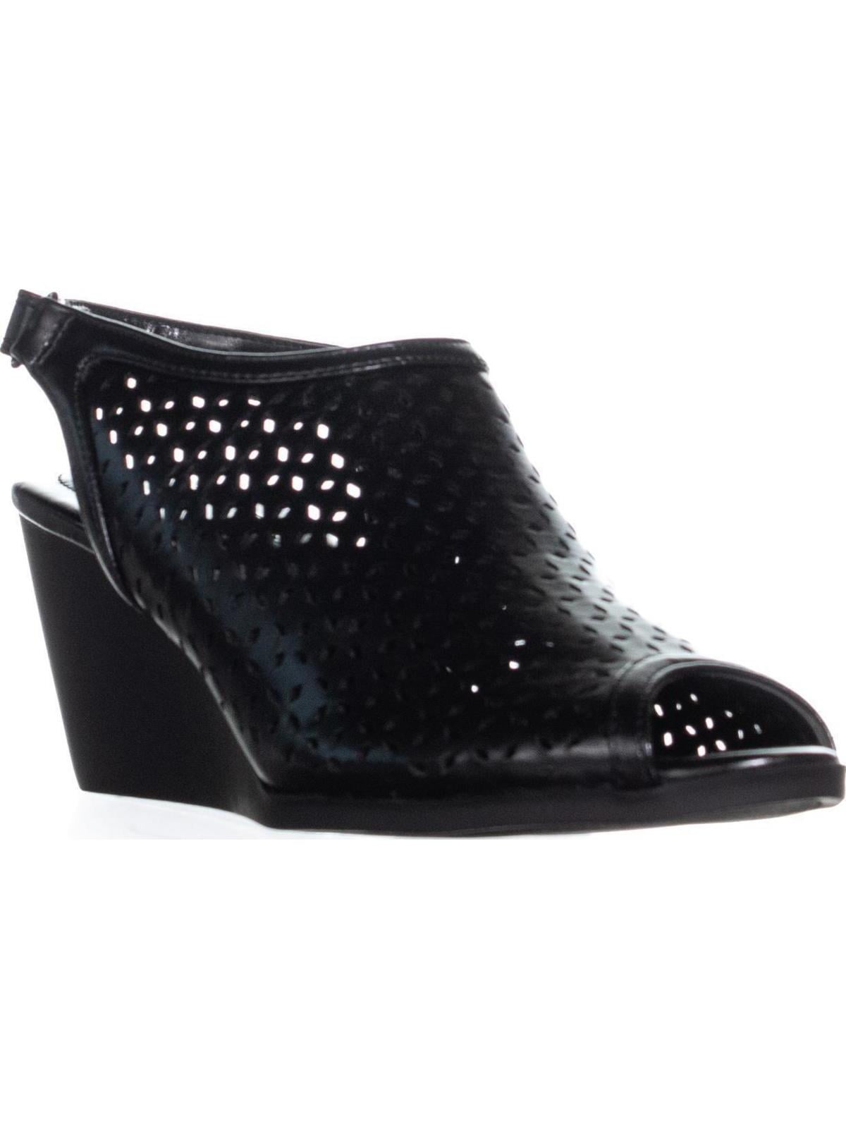 bandolino black wedge sandals