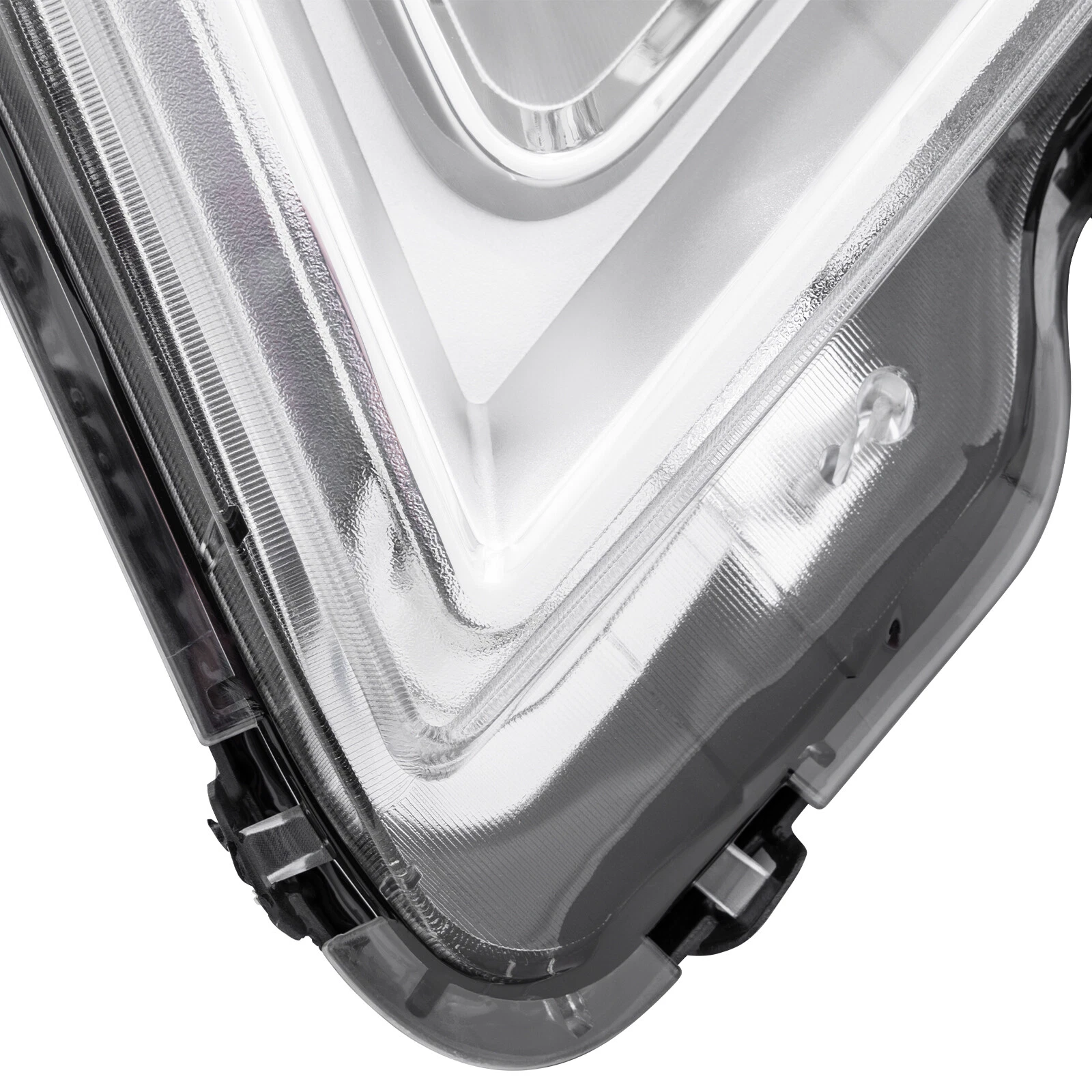 MOSTPLUS 2PCS Chrome Headlights Headlamp Assembly for 2010-2015 GMC Terrain SIE/SLT