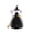 B, variant on Halloween Witch Doll Figurine Decor, Black Dress Witch Ornament with Broom and Pumpkin, Scary Home Party Table Decoration for Shelf