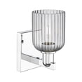 thumbnail image 2 of 716-1W-PC-G559-5SM Innovations Lighting Bridal Veil - 1 Light Wall Sconce-10.75 Inch Tall and 5 Inch Wide-Polished Chrome Finish-Light Smoke Glass, 2 of 2