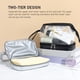thumbnail image 5 of Cosméticos Transparente Para Mujer, Bolsa De Maquillaje Transparente Portátil, Impermeable, Con Cremallera De Viaje, Bolsa De Almacenamiento De Separación En Seco Y Húmedo seitruly HA043559-03, 5 of 6