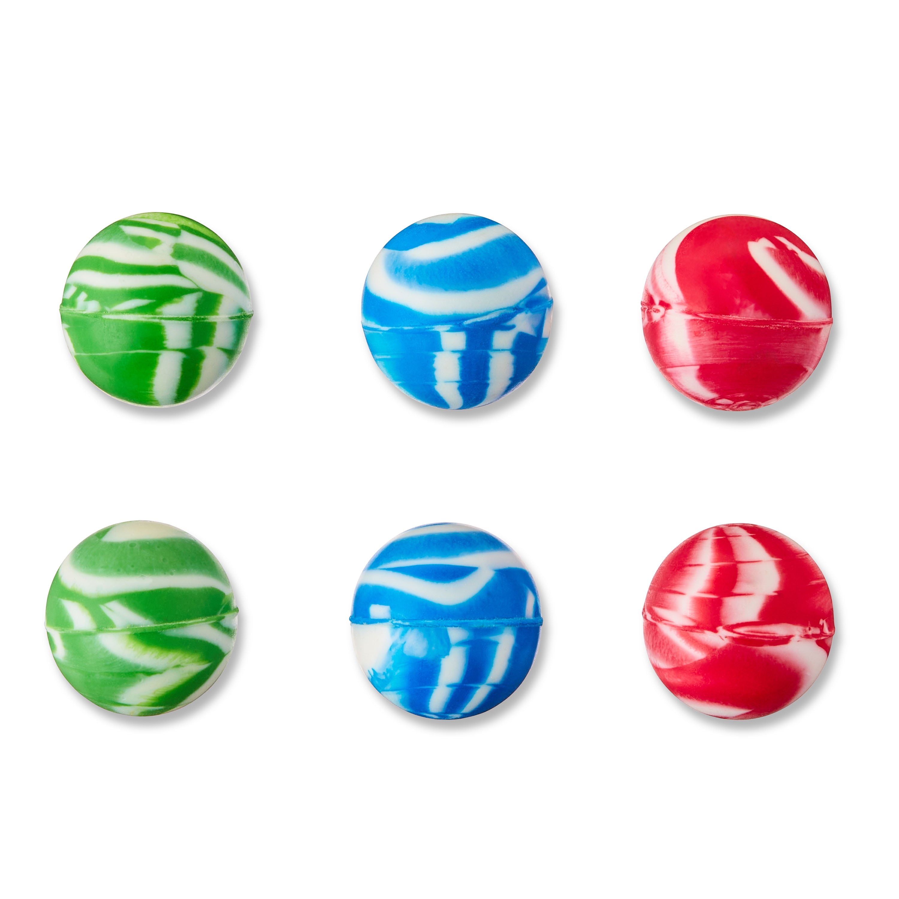 (6 pack) 6 Count, Multicolor Marble Bouncy Balls, Party Favors, by Way To Celebrate