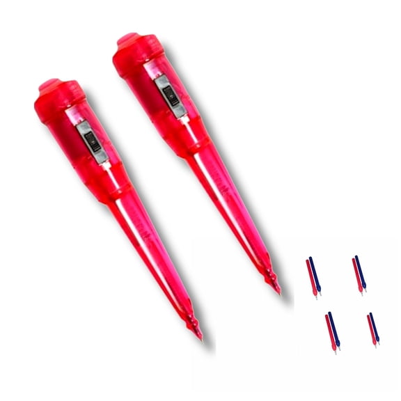 Dizzy Gels: Battery-Operated Fun Vibrating Gel Pens - 2 Pack with 8 Refills