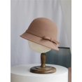 thumbnail image 1 of Sombrero de pescador con lazo clásico para mujer, gorra de pescador de ocio, cinta de fieltro de lana, Japón ins, 202212-XL-2508446, invierno, 202212-XL-2508446, 1 of 4