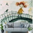 thumbnail image 4 of Orinice Bird Tapestry Wall Hanging Unique Style Graphic Tapestries Home Wall Decor Art Living Room Bedroom Apartment Farmhouse Dorm 40x60inch, 4 of 6