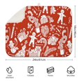 thumbnail image 2 of Red Christmas Pattern Dish Drying Mat for Kitchen 1 Pack, Ultra Absorbent Microfiber Dishes Drainer Mats,18x24in(46x61cm), 2 of 4