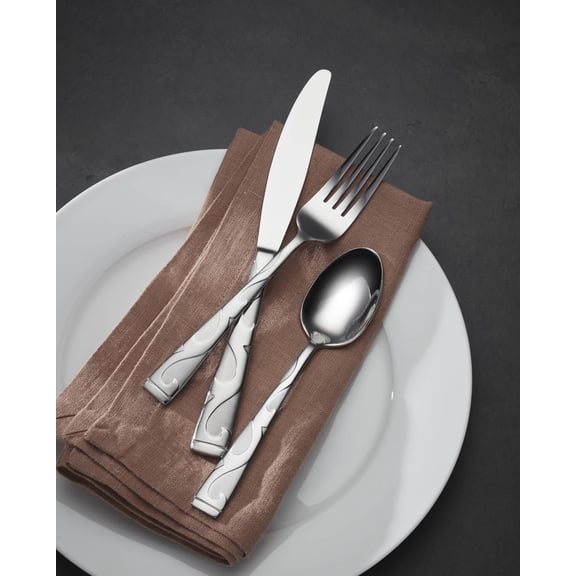 Tuscany 45-Piece Flatware Set, Service for 8, Silver