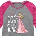 thumbnail image 3 of Disney Princess - There's Courage In Being Kind - Toddler & Youth Girls Raglan Graphic T-Shirt, 3 of 5