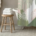 thumbnail image 3 of Creative Products Abstract Tropical Leaves 5 71x74 Shower Curtain, 3 of 7