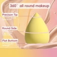 thumbnail image 3 of Set de brochas de maquillaje BS-MALL, 18 unidades, con 5 esponjas y bolsa, 3 of 6