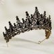 thumbnail image 4 of Diadème Princesse Femme Noir Vintage Tiara Cristal Couronne Strass Pour Femme Bandeau Adult Cheveux Accessoires Cadeau pour Concours Parties Festival fête Cosplay Halloween Noel XianweiShao 1327533220620, 4 of 5