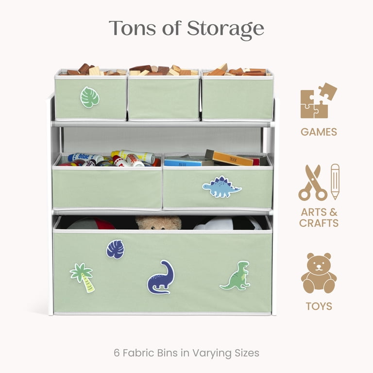Delta Children 6-Bin Toy Organizer, Interchangeable Patches photo 8