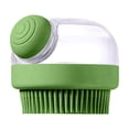 thumbnail image 2 of Dog Bath Scrubber Brush, 1PC Pet Dog Grooming Massage Shampoo Bath Brush with Soap and Shampoo Dispenser, Soft Silicone Bristle for Long Short Haired Dogs Cats Shower (Green), 2 of 6
