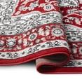 thumbnail image 5 of Home Dynamix Tremont Magnolia Traditional Medallion Area Rug, Red/Grey, 5'2"x7'2", 5 of 6