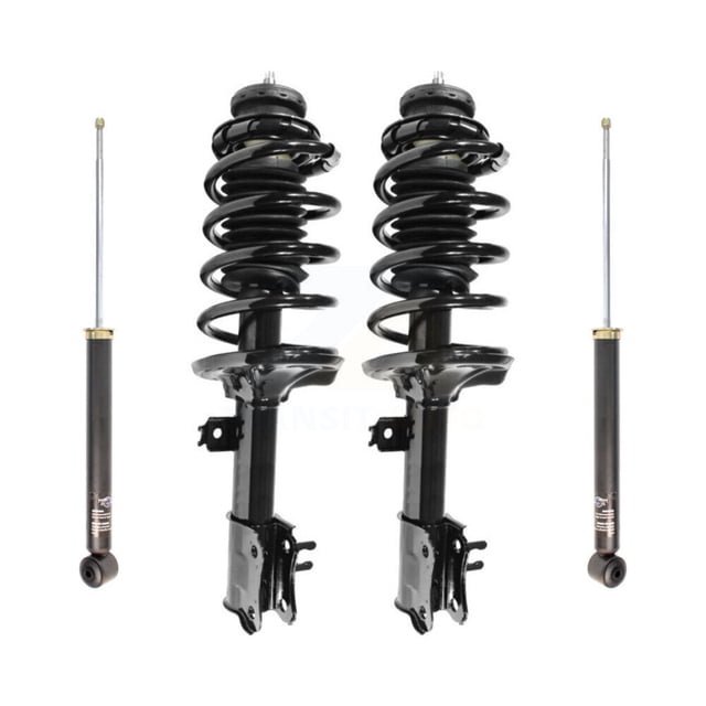 Transit Auto Front Rear Complete Suspension Shocks Strut and Coil Spring Mount Assemblies Kit for Car Chevrolet Aveo Pontiac Aveo5 Wave G3 - Left Right Side (Driver Passenger) K78M-100104