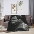 thumbnail image 4 of Bill Skarsgard Blanket Soft and Warm Lightweight Fluffy Throws Blankets Rug Carpet Gift for Beach Yoga Bedroom Living Room Decoration Sofa Camping Trip Dorm Decor All Season, 4 of 6