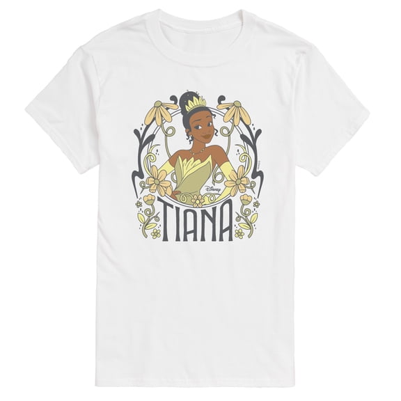 Disney - Tiana Floral Nouveau - Men's Short Sleeve Graphic T-Shirt