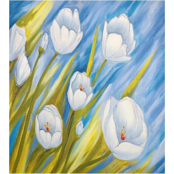 Coolnut Calla Flower Painting Dishwasher Magnet Cover 23"Wx26"H , Farmhouse Kitchen Dishwasher Cover Magnetic Appliance Covers Door Stickers for Kitchen Home Cabinet Decals