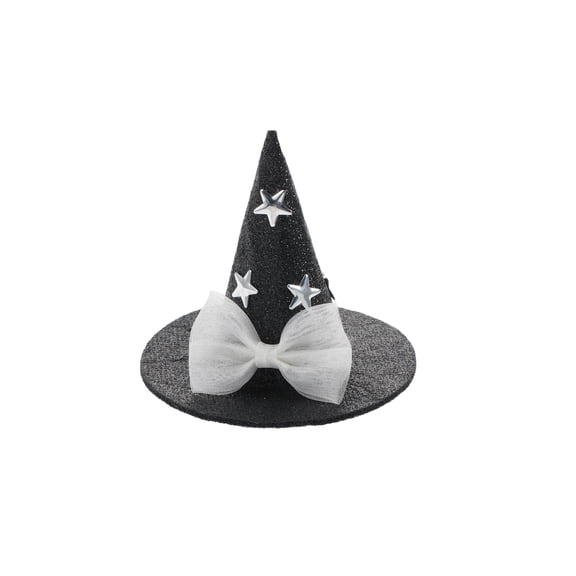 Way to Celebrate Halloween Women's Mini Witch Hat Hair Clip, Multicolor, 1 Piece, Alligator Hair Clip