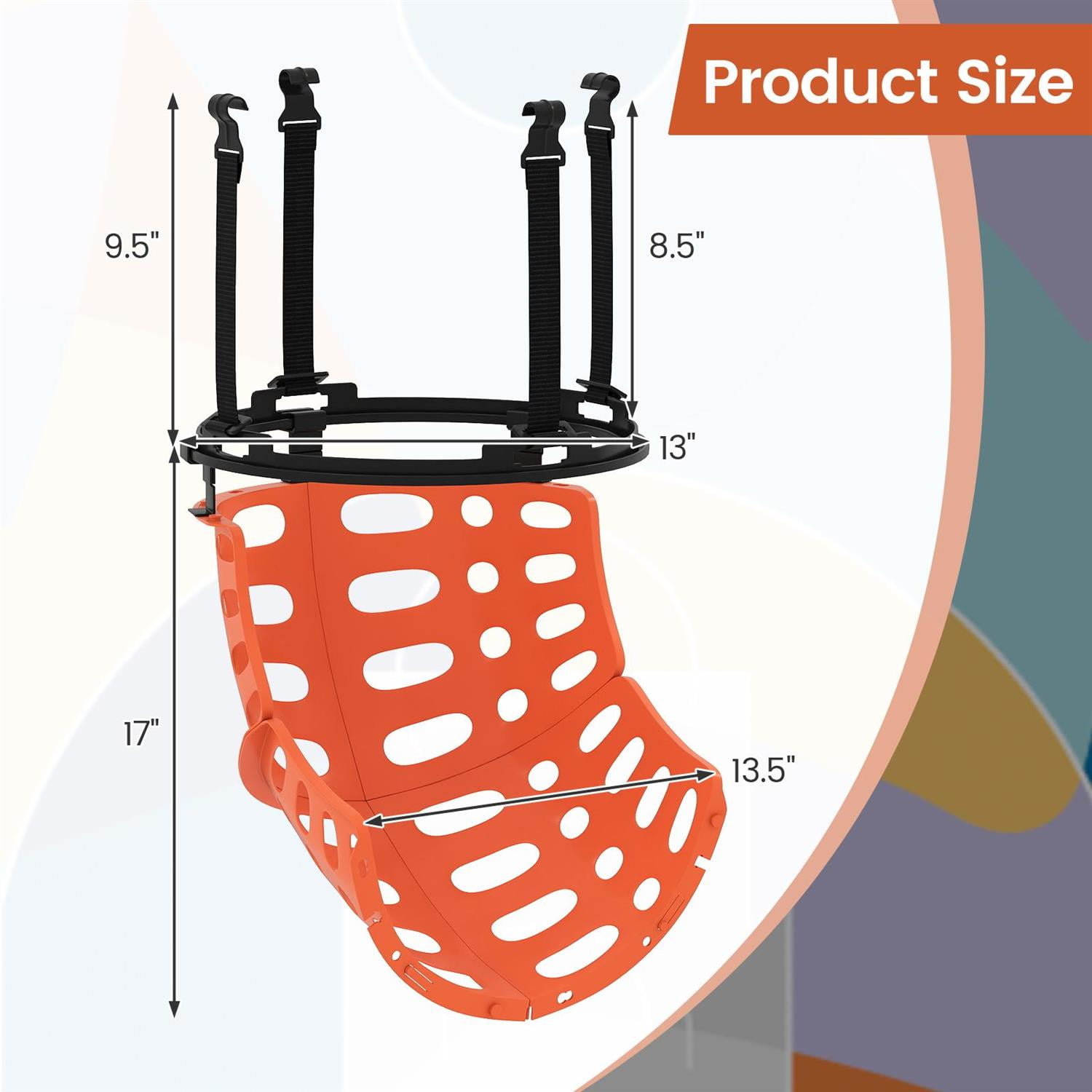 Spaco Portable Outdoor Volleyball Net Set, Heavy-Duty, Anti-Sag Winch, Outdoor Sports, Green