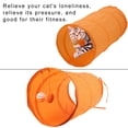 thumbnail image 6 of BIMZUC Foldable Cat Dot Tent Long Tunnel Bed Toy Interactive Playing Toys Hide Tunnel, Orange, 19.68 inches / 50 cm, 6 of 8