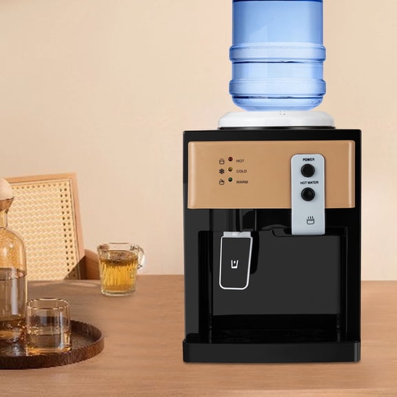 Top‑Loading 3‑Temperature Water Dispenser – Hot, Cold & Warm Countertop Cooler with Stainless Steel Tank, Detachable Drip Tray & Easy One‑Hand Operation for Home, Office & Dorm