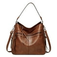 JAHH Genuine Leather Bucket Handbags Shoulder Bags Large Ladies