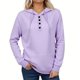 thumbnail image 2 of Ropa para mujer,Sudadera con capucha y cremallera de un cuarto para mujer, forro polar, manga larga con bolsillos, ropa informal para exteriores, mezcla de poliéster y elastano, sopatenor, 2 of 6