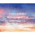 thumbnail image 2 of ArtsyQuotes 4x14 White Modern Wood Framed Wall Art Titled - Brian Tracy Quote: Optimism, 2 of 5
